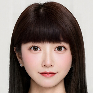 Blunt bangs
